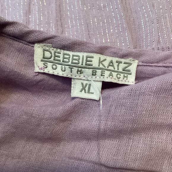 Debbie Katz South Beach Liliana Ombré Cotton Lurex Maxi Dress XL NWT - Picture 8 of 11